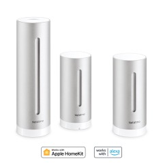 Netatmo Home Vejrstation Trådløs Indendørs Udendørs Grå aluminium
